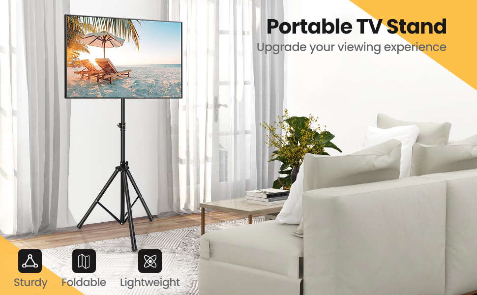 TV stand, TV tripod, display floor TV stand, flat panel TV tripod, foldable TV stand