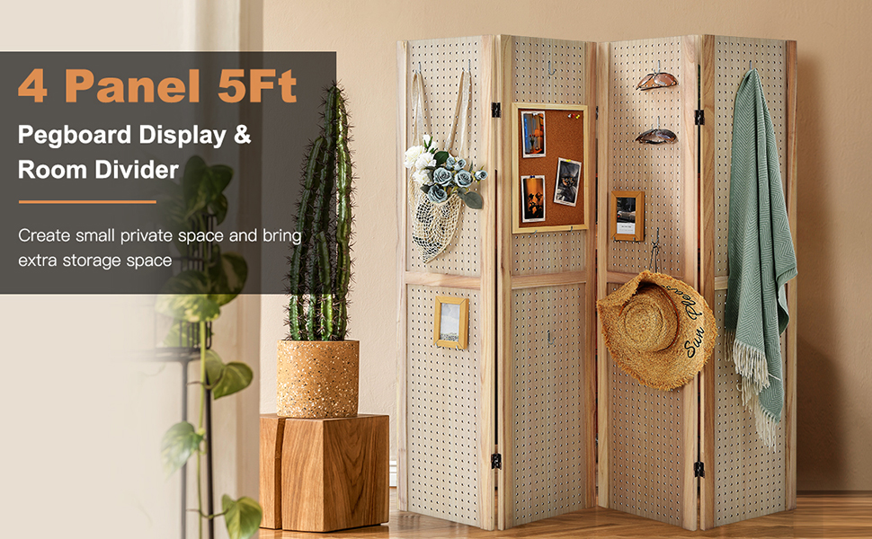 Pegboard Room Divider