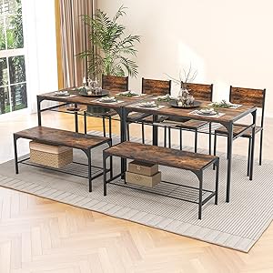 4-piece dinette set for breakfast nook, dining room, kitchen, apartment, small place
