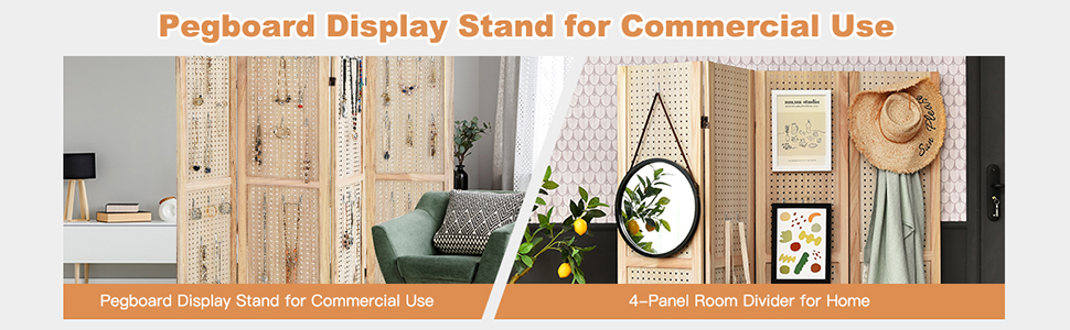 Pegboard Room Divider