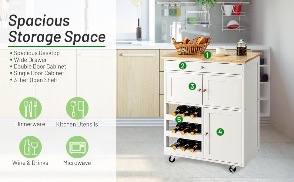 Kitchen Island Trolley