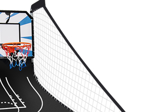 Costway Foldable Dual Shot Basketball Arcade Game, Indoor & Outdoor 1-4 Player Basketball Game
