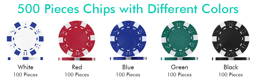 Costway 500 PCS Casino Poker Chip Set