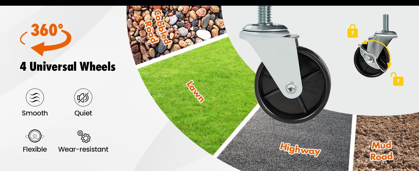 360° 4 Universal Wheels