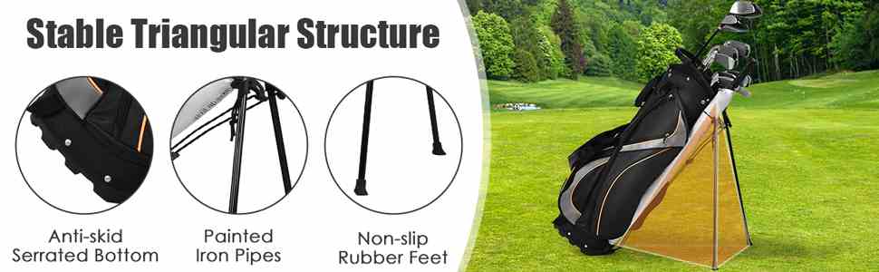 Golf Stand Bag 8 Dividers Golf Club Bag