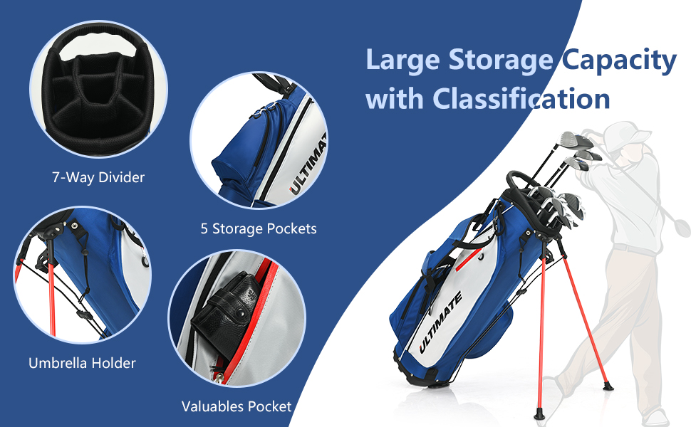 Costway Complete Golf Clubs Package Set 10 Pieces