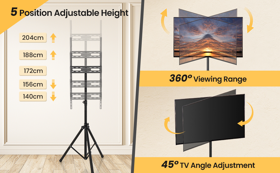 TV stand, TV tripod, display floor TV stand, flat panel TV tripod, foldable TV stand