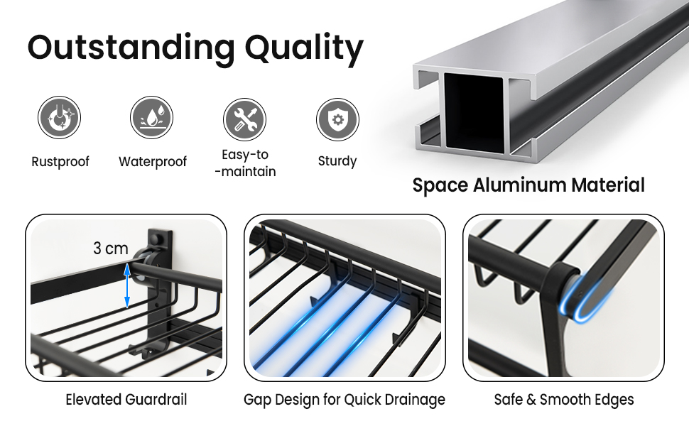 Foldable Bathroom Towel Rack, Wall Mounted Towel Shelf w/Adjustable Towel Bar Movable Hooks