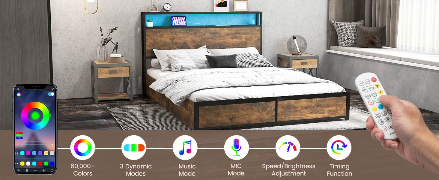 Smart LED Bed Frame